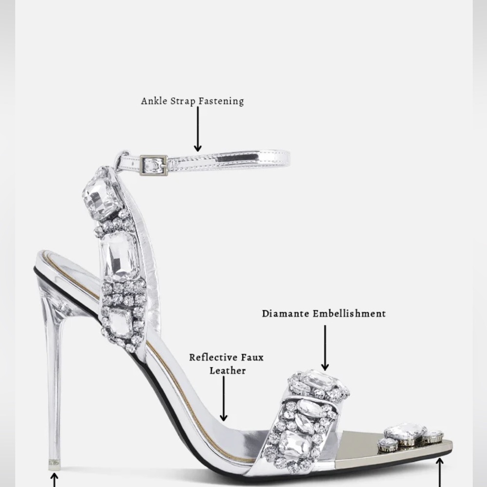 Jewelled heels NWT in box - Picture 7 of 14